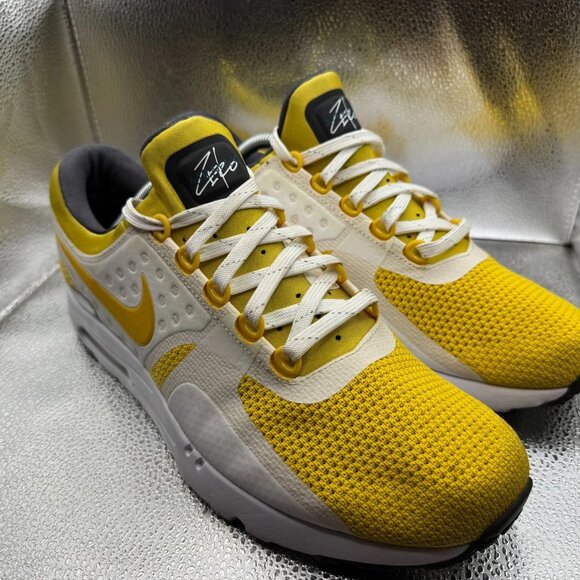Size 11 Nike Air Max Zero CS Tinker Hatfield Yellow White Mens Shoes 789695-100 - Picture 3 of 11